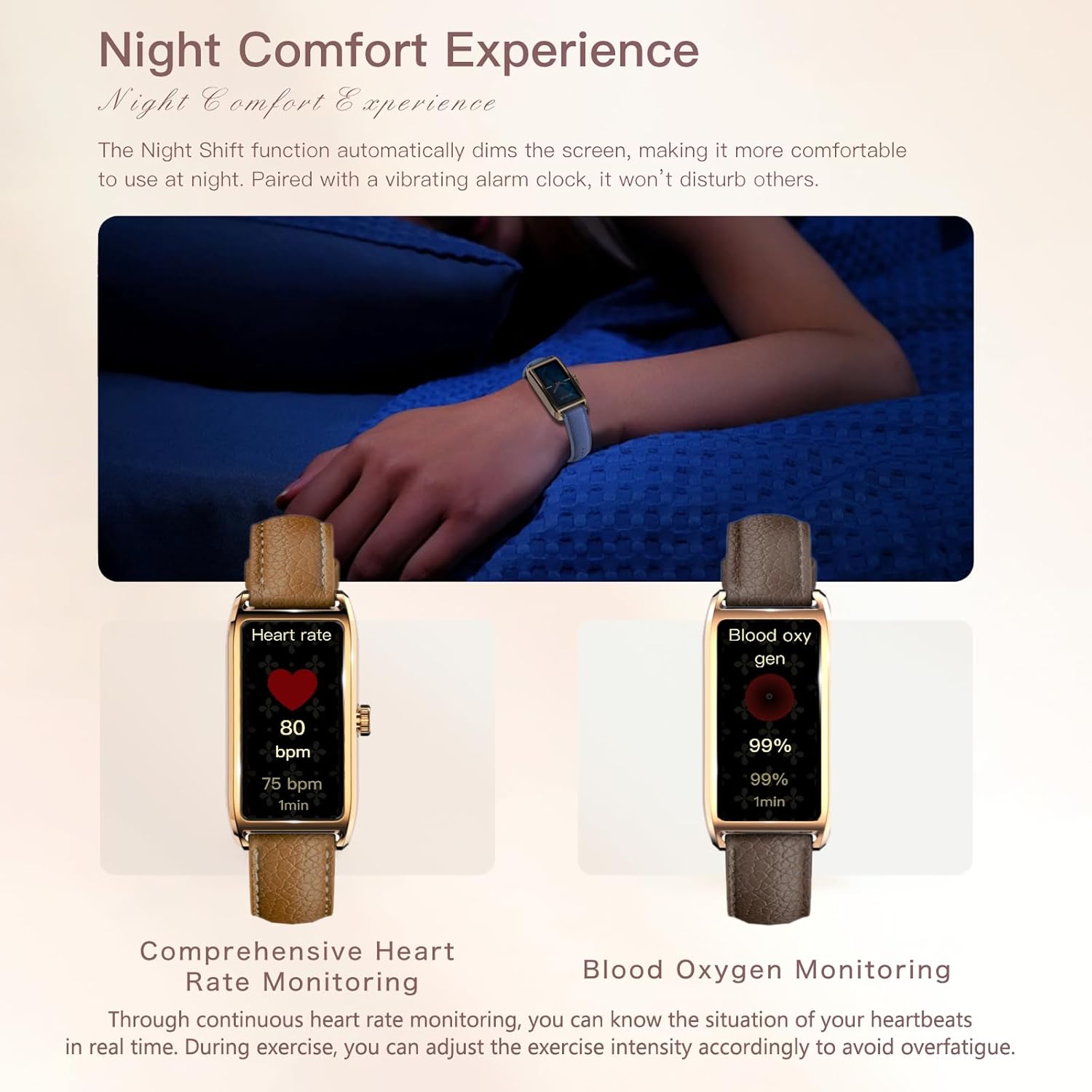 findtime Fitness Watch for Women Step Counter Watch Fitness Tracker Pedometer Heart Rate Monitor Sleep Tracker Activity Trackers with Steps Distance Calories Counting Compatible with Android iOS - Image 3