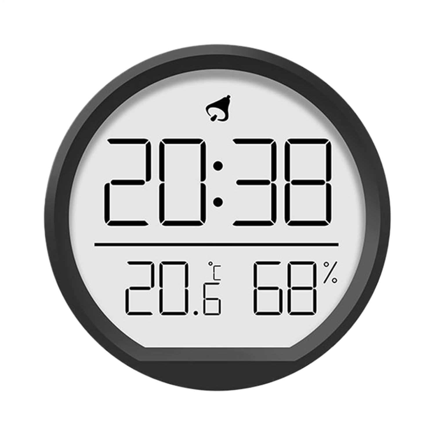 Indoor Humidity Gauge - Magnetic Temperature Monitor, Digital Thermometer with Timer and Easy Read LCD Screen for Bedroom Kitchen Living Room Greenhouse Garage Bathroom Shower Home Use