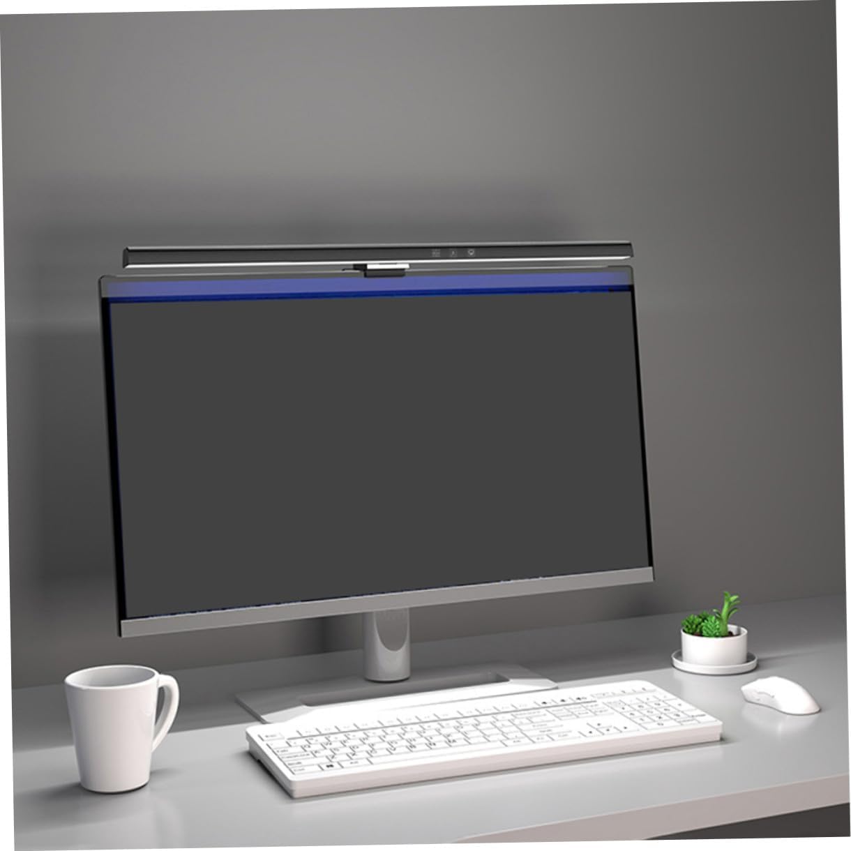 Blue Light LED Light for Computer Monitor Screen Eye Protection Hanging Lamp Adjustable Brightness and Dimmable Function for Desk Work - Image 5