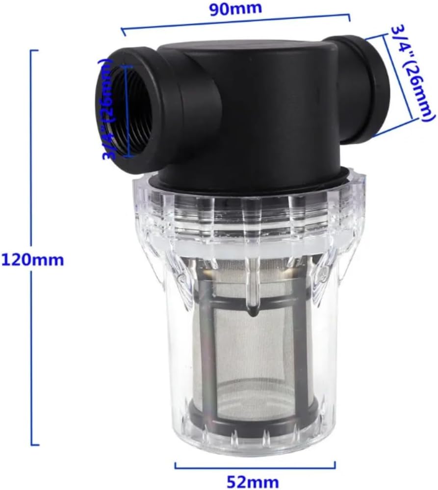 Pre Filter Cold Plunge pre Filter. 80 Mesh. 3/4" Threaded Female connectors. Cold Plunge in-line pre-Filter. Protect Your Cold Plunge Chiller and Pump. - Image 6