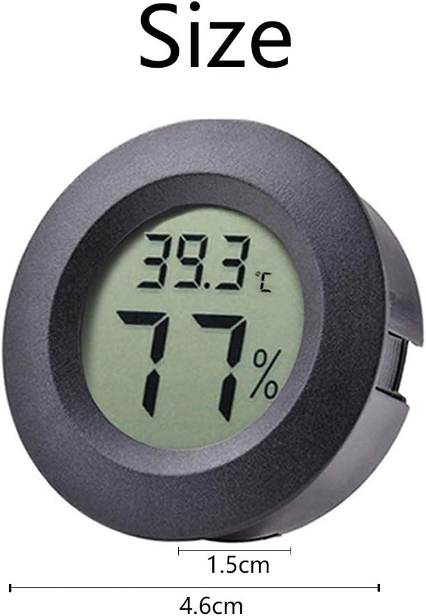 10 x Mini Thermometer Hygrometer/Small Digital Electronic Temperature Humidity Device with LCD Display for Humidors, Greenhouses, Gardens, Basements, Refrigerators, Jars - Image 6