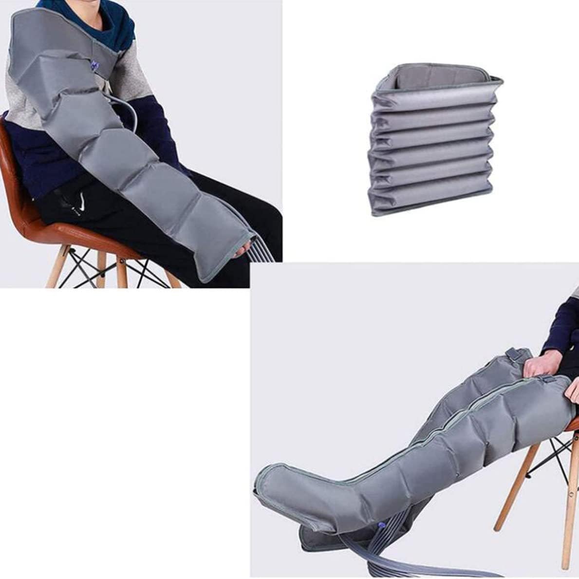 Air Compression Boots, Pneumatic Leg Massager Air Wave Device, Body Massager Waist Leg Arm Relax Instrument, for Lymphedema Circulation Swelling Relax Pain Relief,A - Image 3