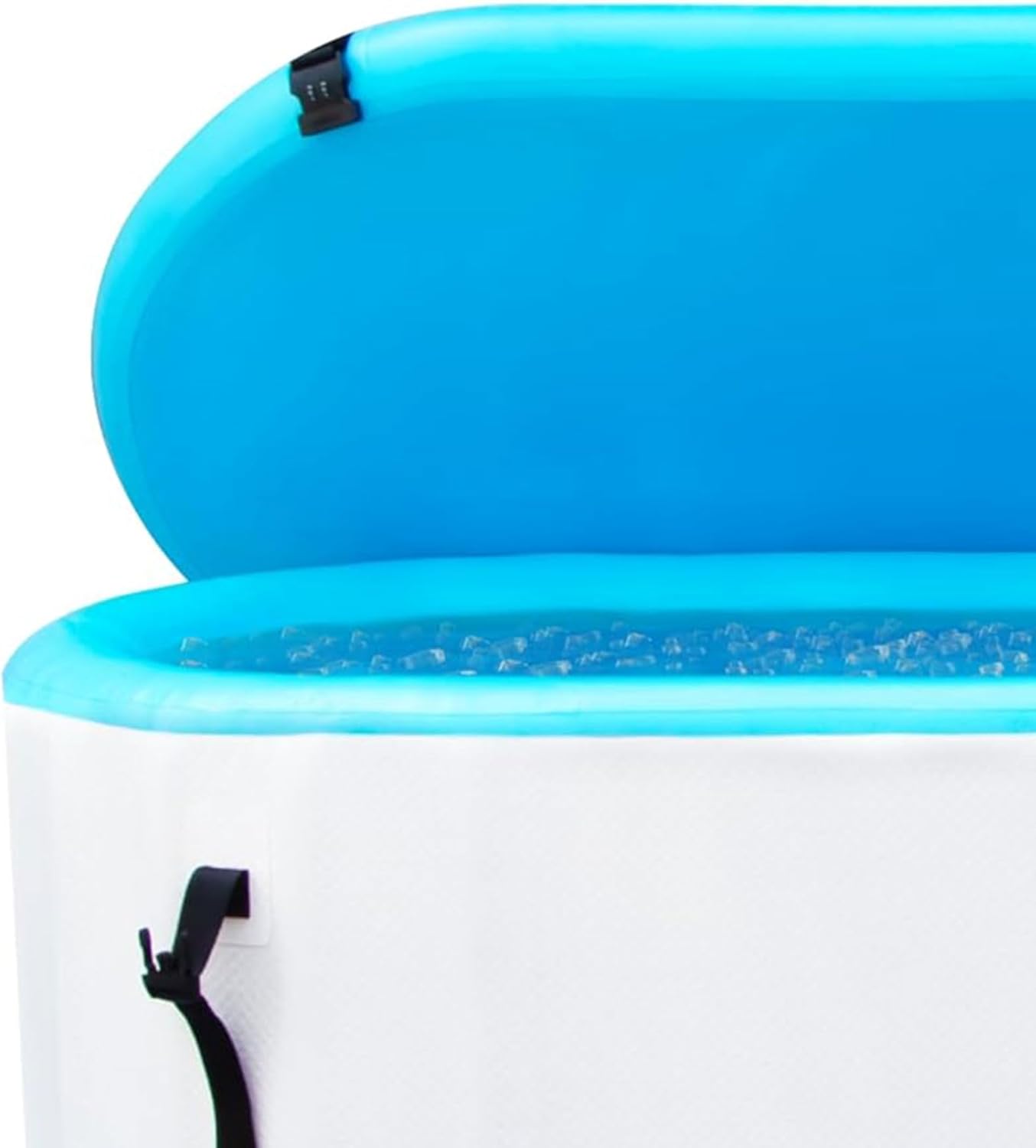 SOLSTICE 1-2 Person Cold Tub, Inflatable Plunge Bath w/Insulated Lid, 100-Gallon Capacity - Includes Pump, Spacious 30-Inch Deep Interior, Durable Drop-Stitch Construction - Image 9