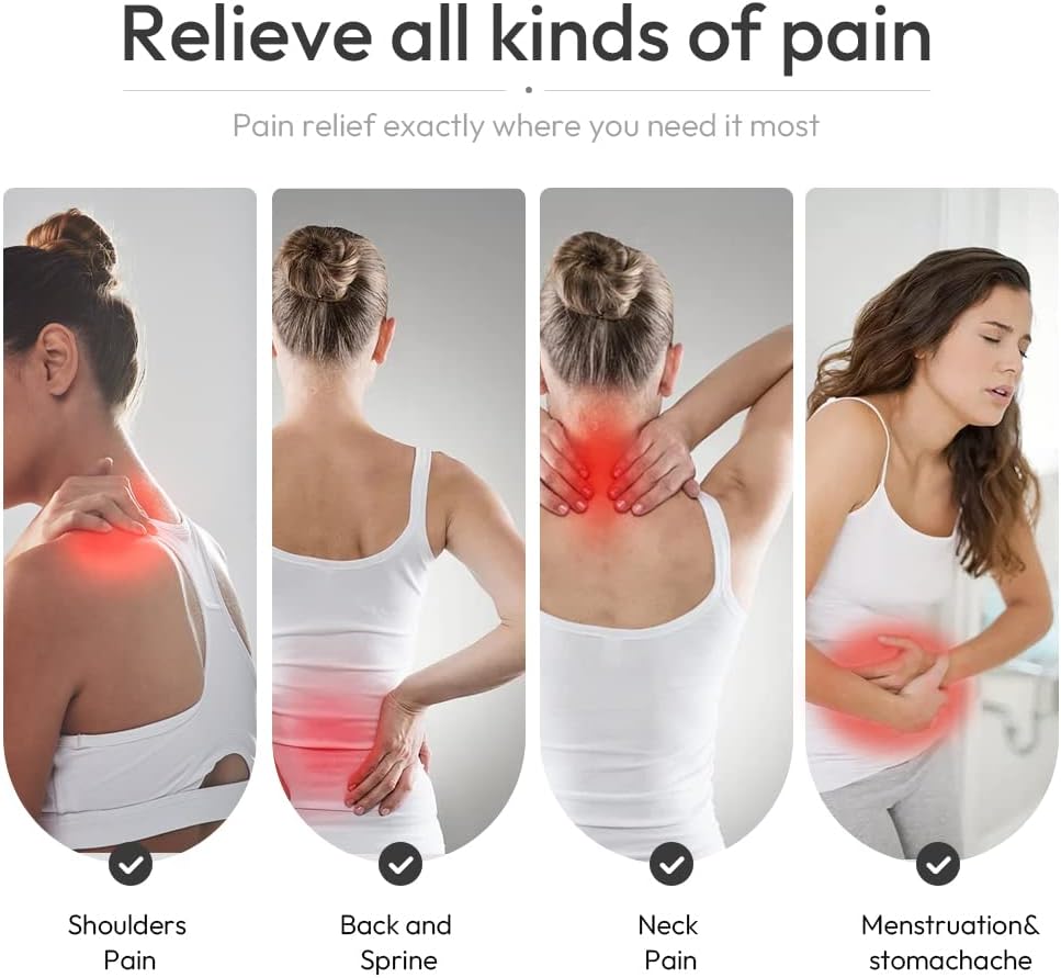 Microwavable Heated Neck Wrap Warmer and Shoulder Weighted Heating Pad Microwave for Hot and Cold Compress - Image 4