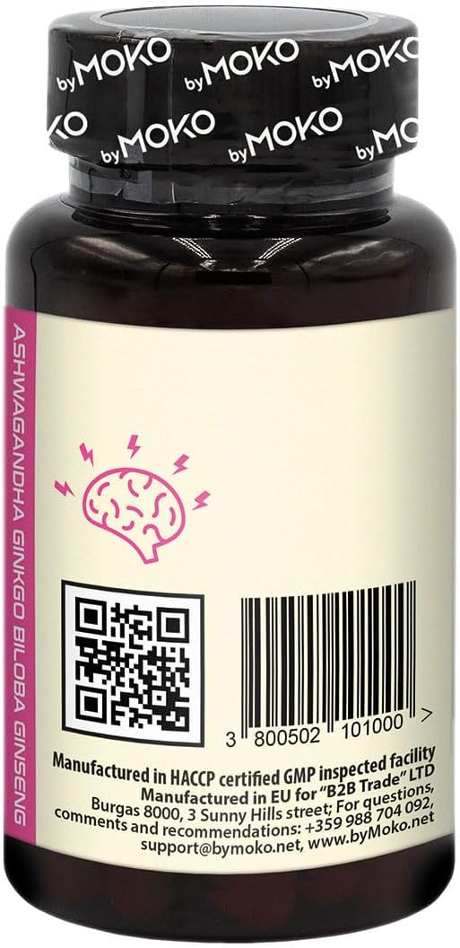 AdaptoKnow Ashwagandha Siberian Ginseng and Ginkgo biloba Supplement - Brain Booster Supplement for Cognitive Function, Memory Health, Concentration, Stress and Anxiety 90 Days Supply - Image 8