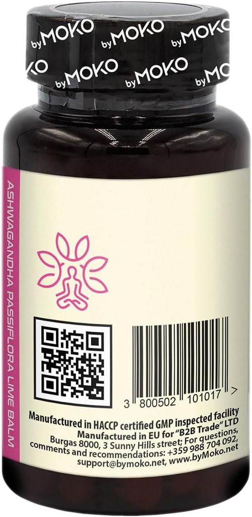 AdaptoWELL Stress and Anxiety Relief Supplement - Calm Complex with Ashwagandha, Passionflower, Hawthorn Berry, and Lemon Balm Extract, Relaxation Formula for Mood, Sleep aid, Wellness 90 Capsules - Image 9