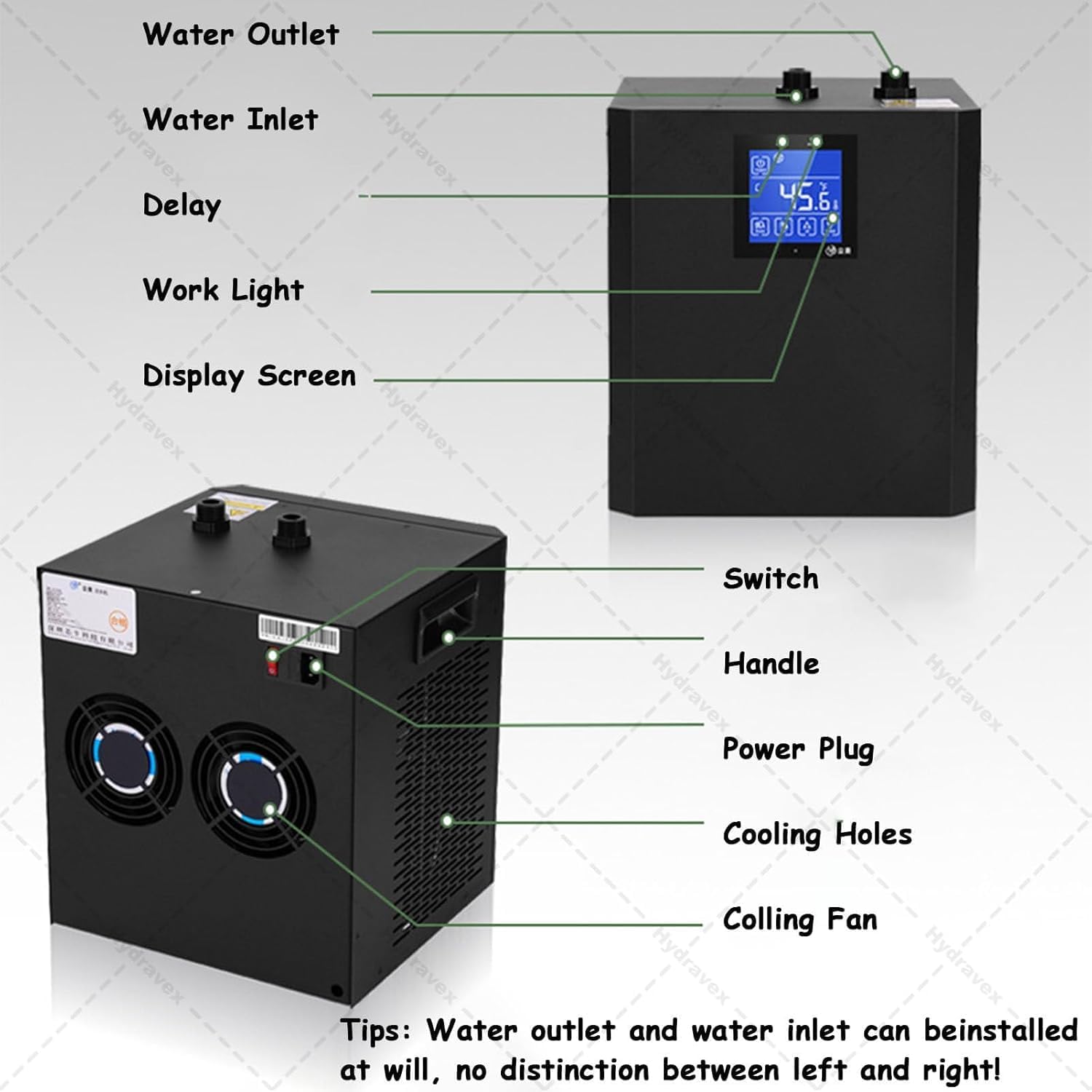 Ice Bath Water Chiller with Remote Control, External Filter, LED Display, Dual Water Pump for Cold Plunge Tubs, Home Recovery Therapy - Image 7