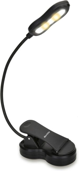 Rechargeable Book Light: Clip on LE...