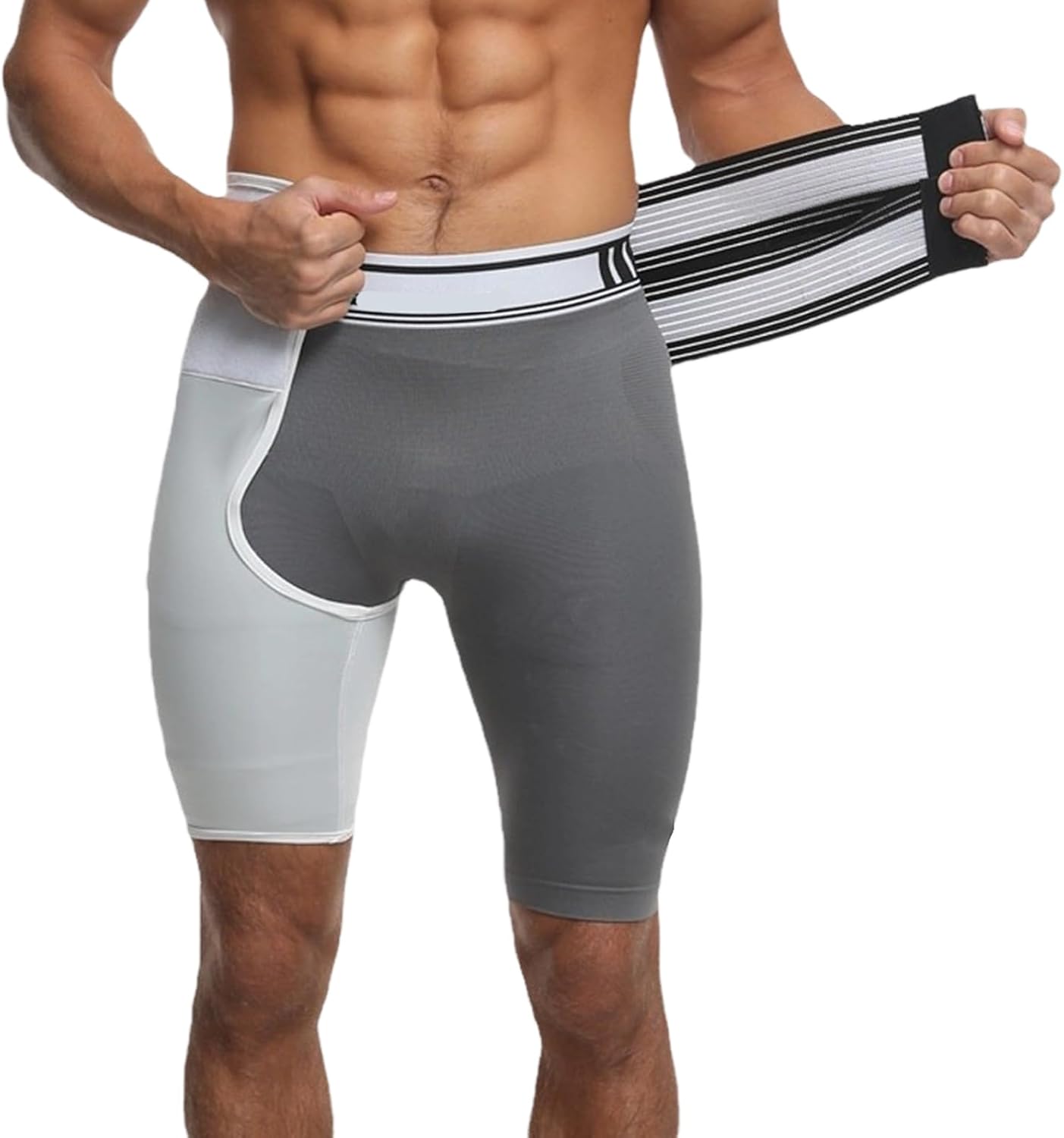 Adjustable Compression Thigh Sleeve With Waist Belt Hip Brace Men Women Lumbar Bandage Sports Stabilizer For Lumbar - Image 6