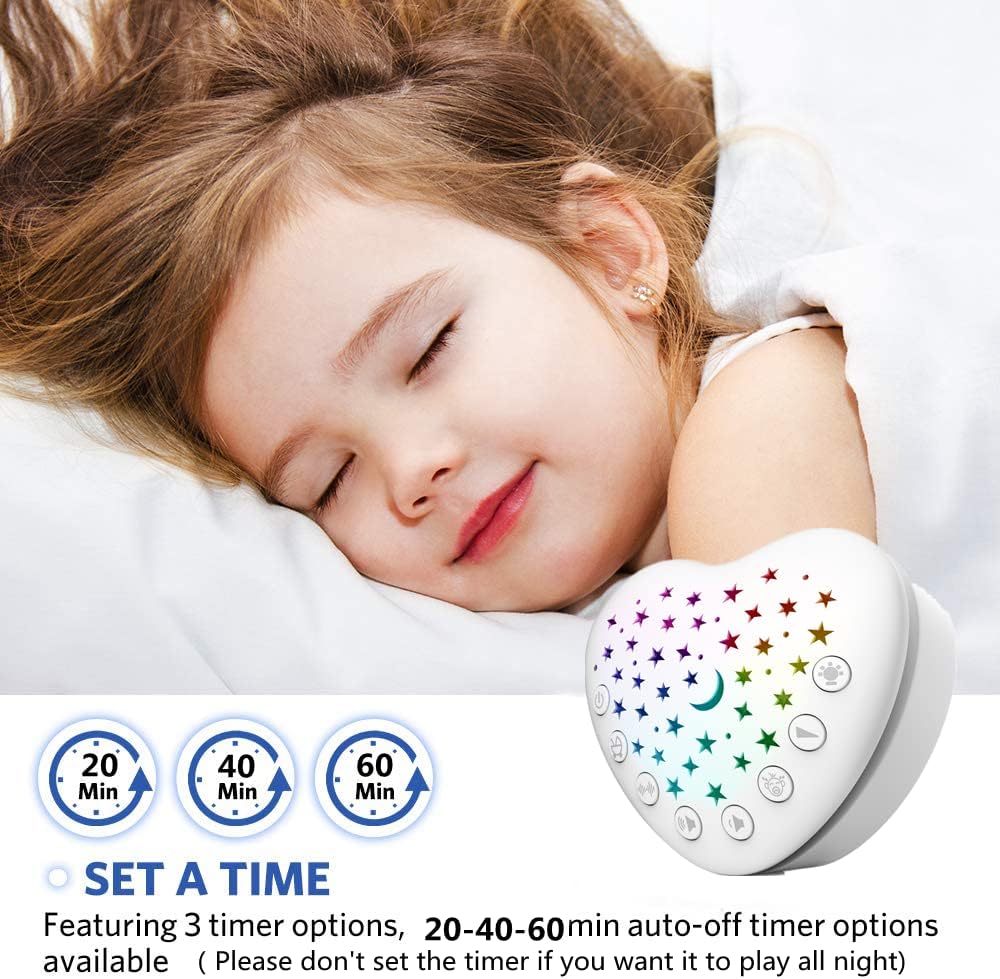 BEREST A13 White Noise Machine & Baby Sleep Soother with 15 Soothing Sounds & Projector Star Night Light, Cry Sensor, Rechargeable Lithium Battery, Portable for Baby, Toddlers (Charger not Included) - Image 6