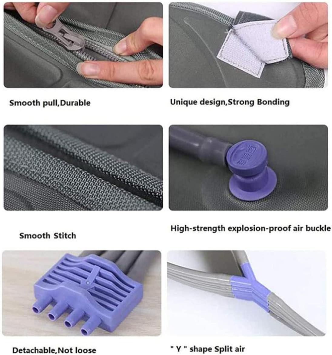 Air Compression Boots, Pneumatic Leg Massager Air Wave Device, Body Massager Waist Leg Arm Relax Instrument, for Lymphedema Circulation Swelling Relax Pain Relief,A - Image 5