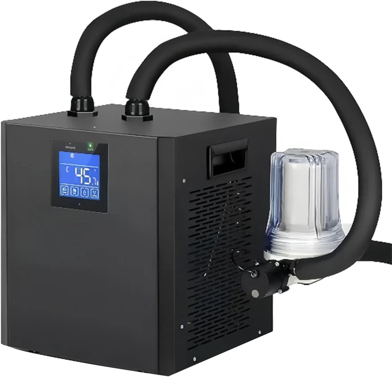 Ice Bath Water Chiller with Remote Control, External Filter, LED Display, Dual Water Pump for Cold Plunge Tubs, Home Recovery Therapy
