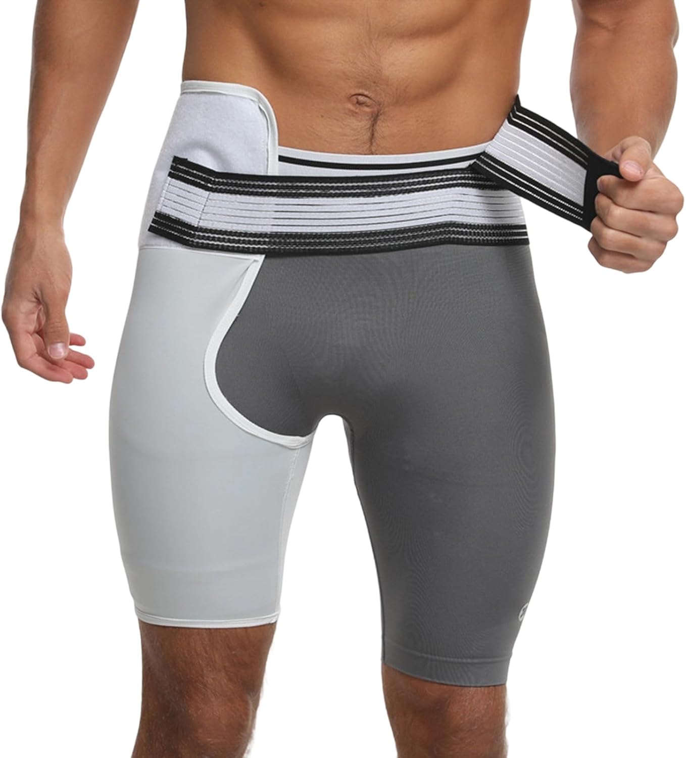 Adjustable Compression Thigh Sleeve With Waist Belt Hip Brace Men Women Lumbar Bandage Sports Stabilizer For Lumbar - Image 4