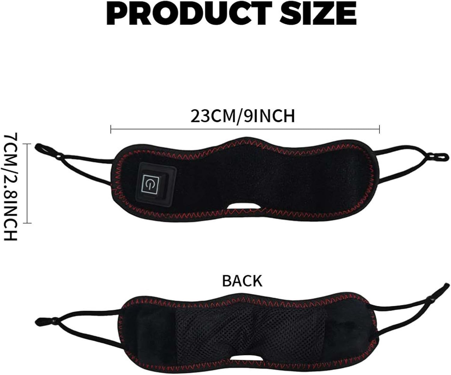 Heating Nose Pads - Rechargeable Portable Nasal Device, 3 Levels Adjustable Cordless Red Light Heat Warmer, Comfortable Comfort Congestion Breathing Aid, Face Office Home Use 9x2.8 Inches - Image 2