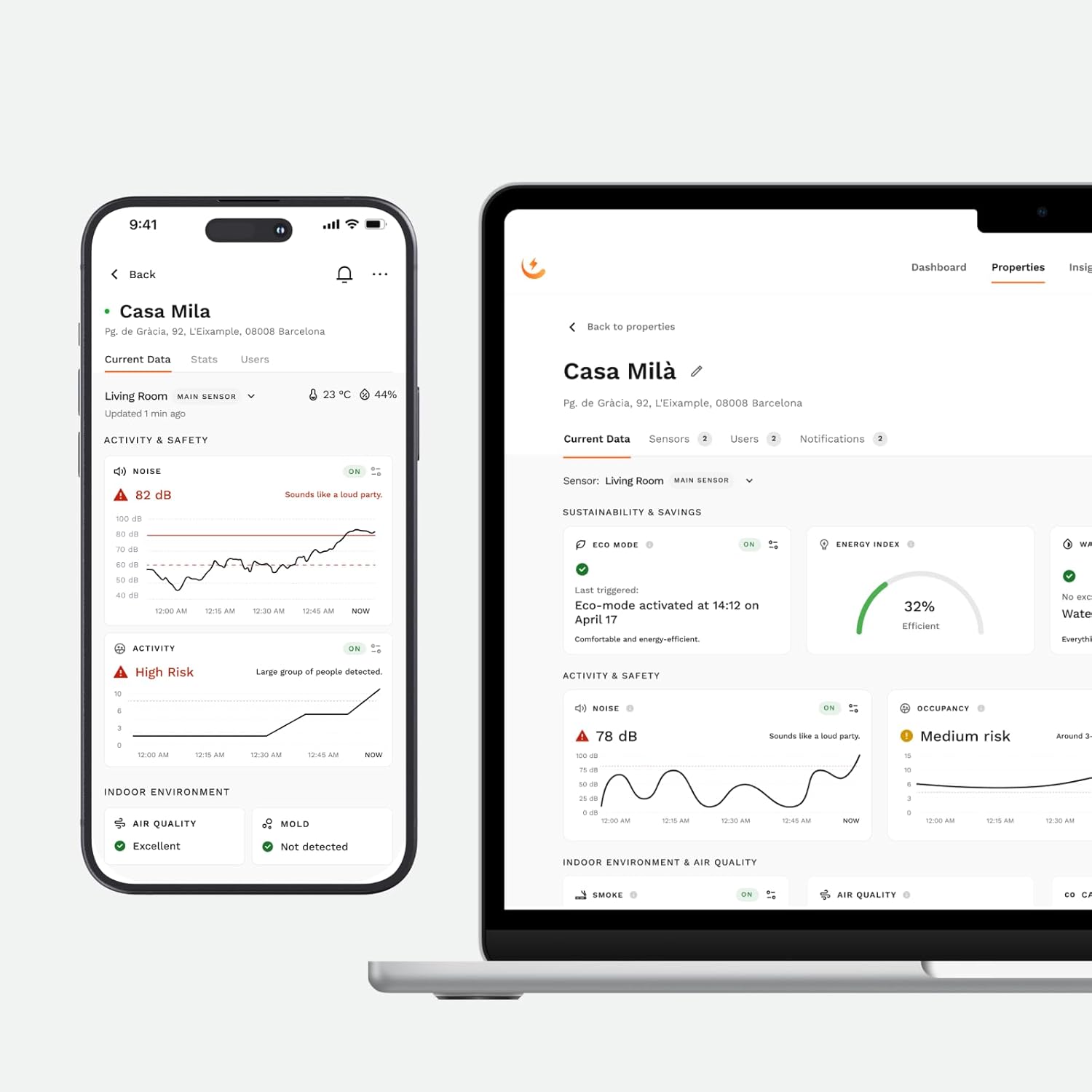 Noise Monitoring Device for Airbnb | Noise & Occupancy Sensor | Indoor Noise, Motion & Temperature Monitor | Privacy-Safe for Rentals, Offices & Homes - Image 4