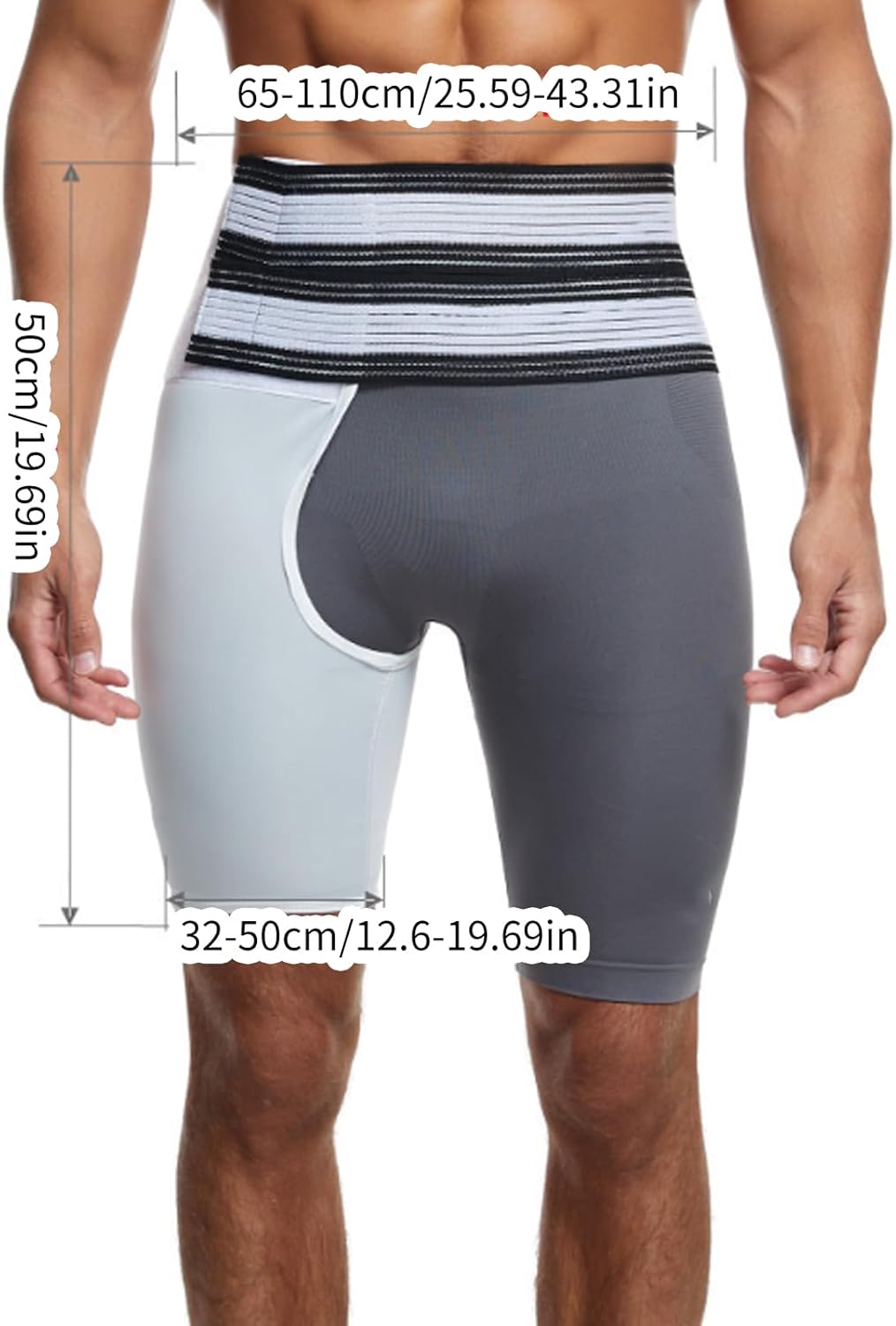 Adjustable Compression Thigh Sleeve With Waist Belt Hip Brace Men Women Lumbar Bandage Sports Stabilizer For Lumbar - Image 7