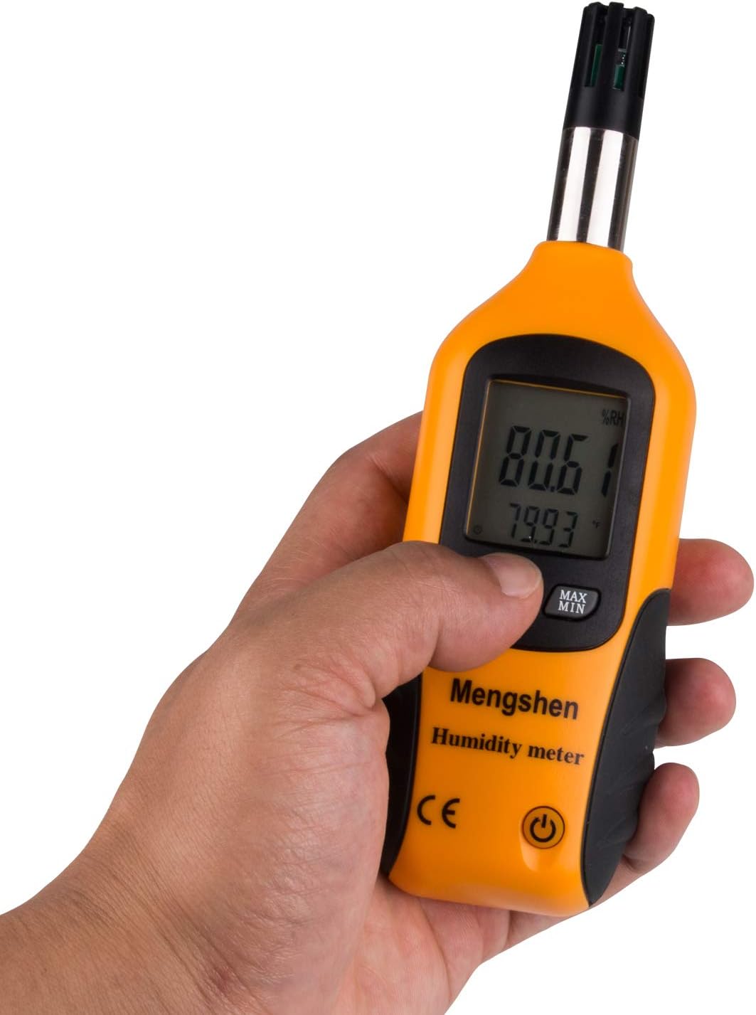 Mengshen Digital Psychrometer - Handheld Temperature and Humidity Meter Gauge with Dew Point and Wet Bulb Temperature - Battery Included, M86 - Image 3