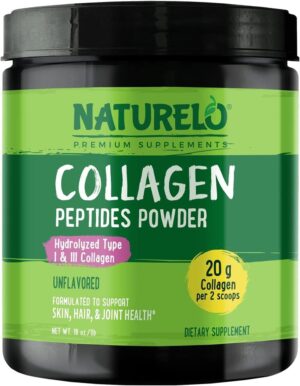 NATURELO Collagen Peptide Powder, H...