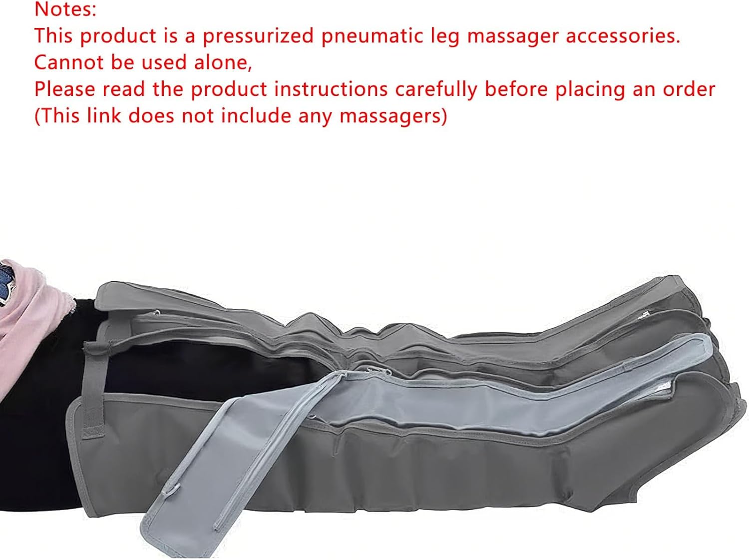 Air Compression Leg Massager, Home Pressure Therapy Compression Boots Pressure Therapy Circulation Intensifier For Foot, Arm,Leg, Waist, Lymphatic Drainage Massager, Calf Massager Leg - Image 2