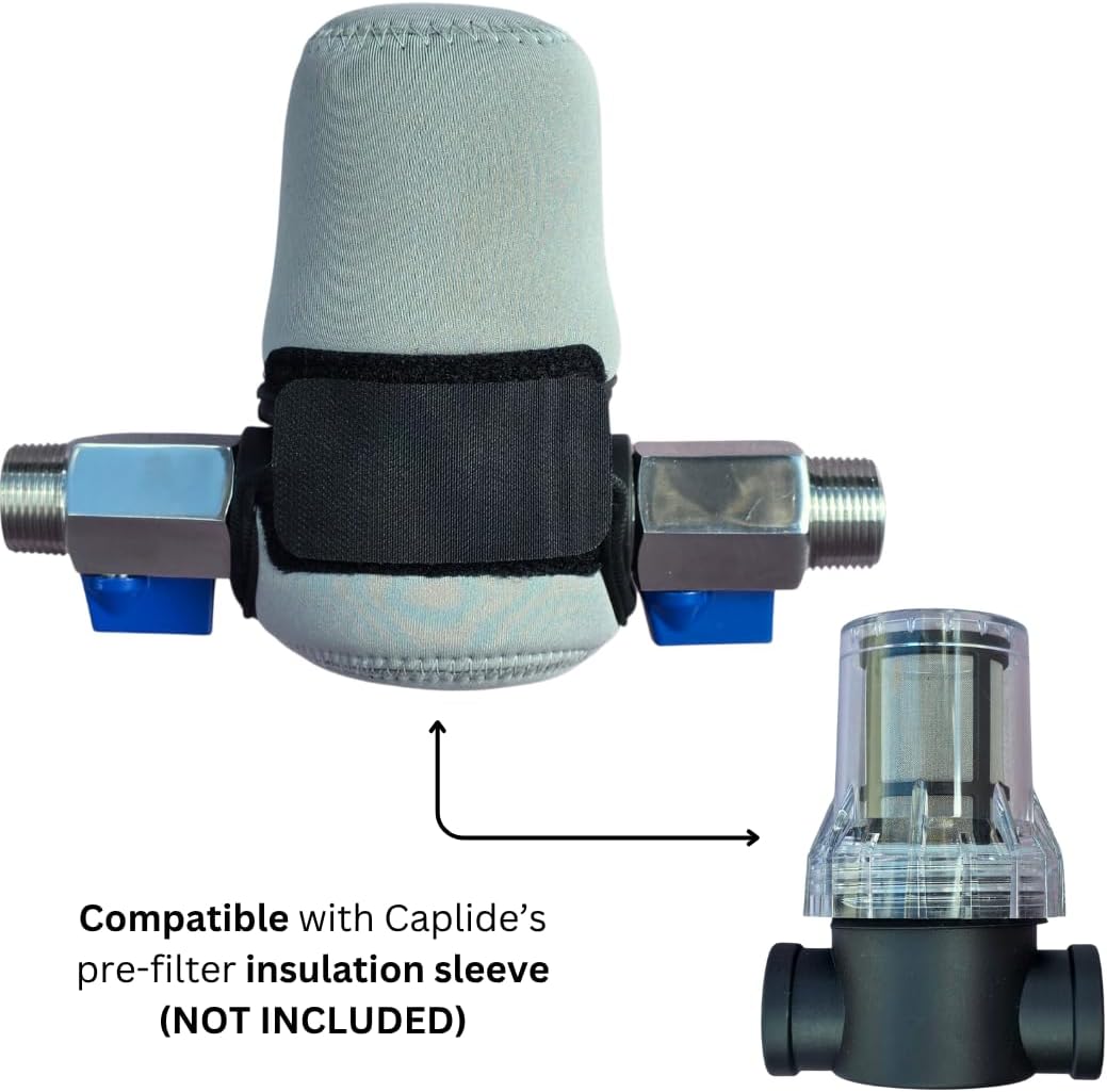 Pre Filter Cold Plunge pre Filter. 80 Mesh. 3/4" Threaded Female connectors. Cold Plunge in-line pre-Filter. Protect Your Cold Plunge Chiller and Pump. - Image 2