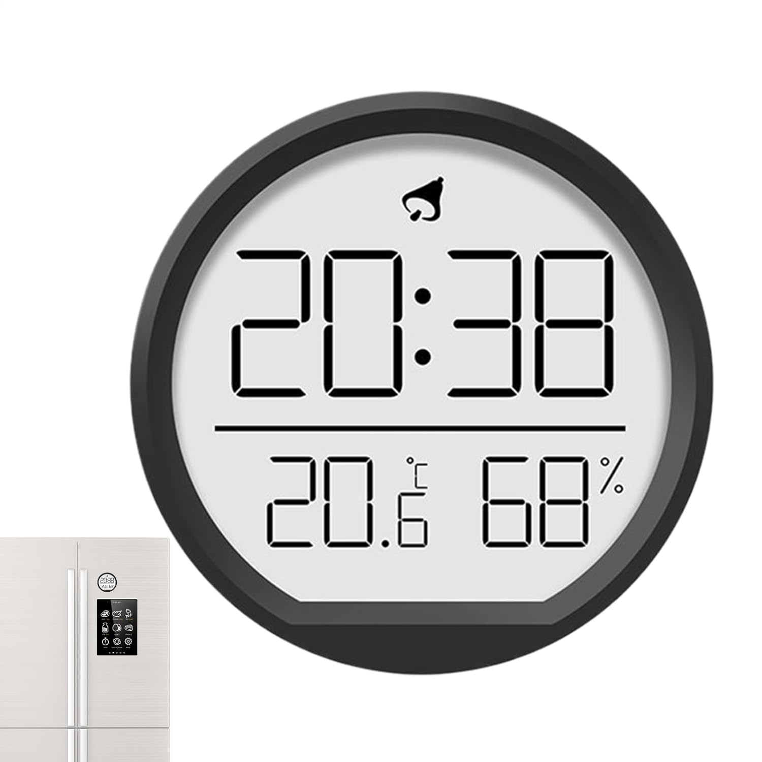 Indoor Humidity Gauge - Magnetic Temperature Monitor, Digital Thermometer with Timer and Easy Read LCD Screen for Bedroom Kitchen Living Room Greenhouse Garage Bathroom Shower Home Use - Image 7