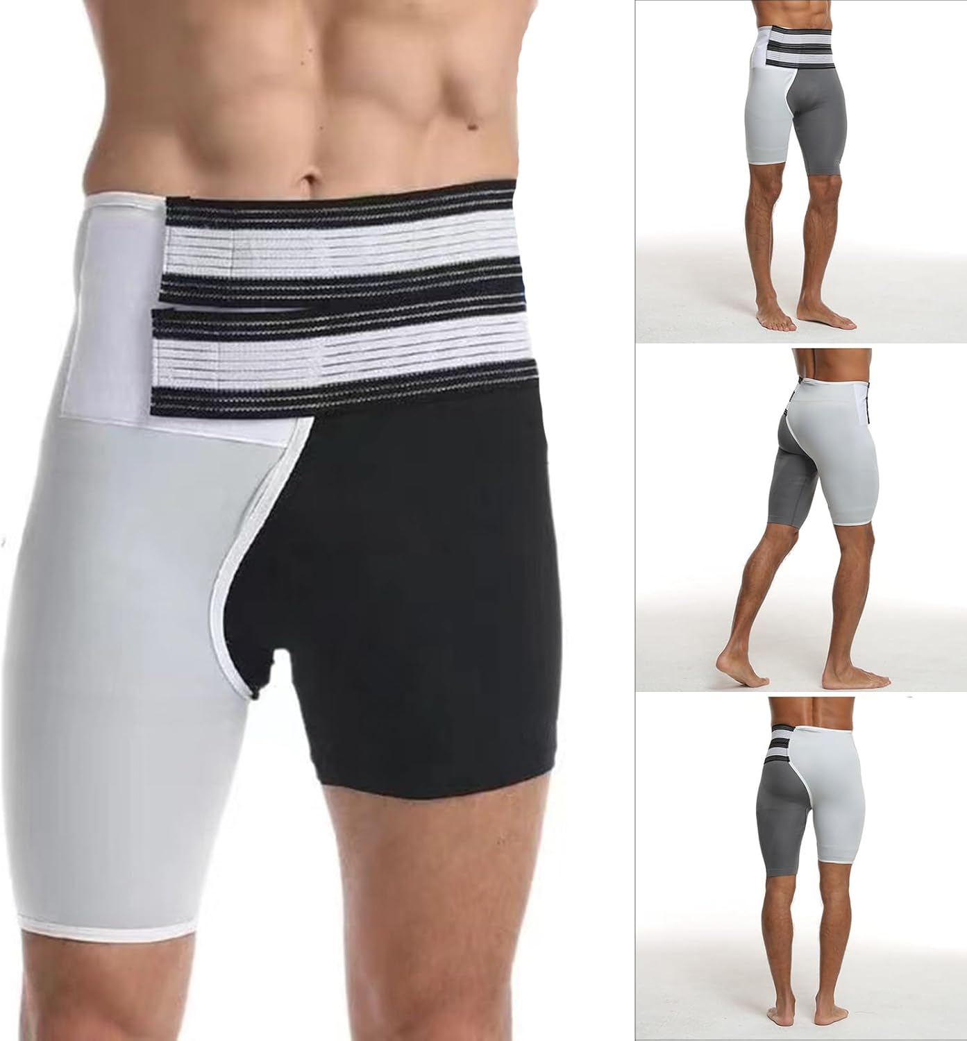 Adjustable Compression Thigh Sleeve With Waist Belt Hip Brace Men Women Lumbar Bandage Sports Stabilizer For Lumbar - Image 2