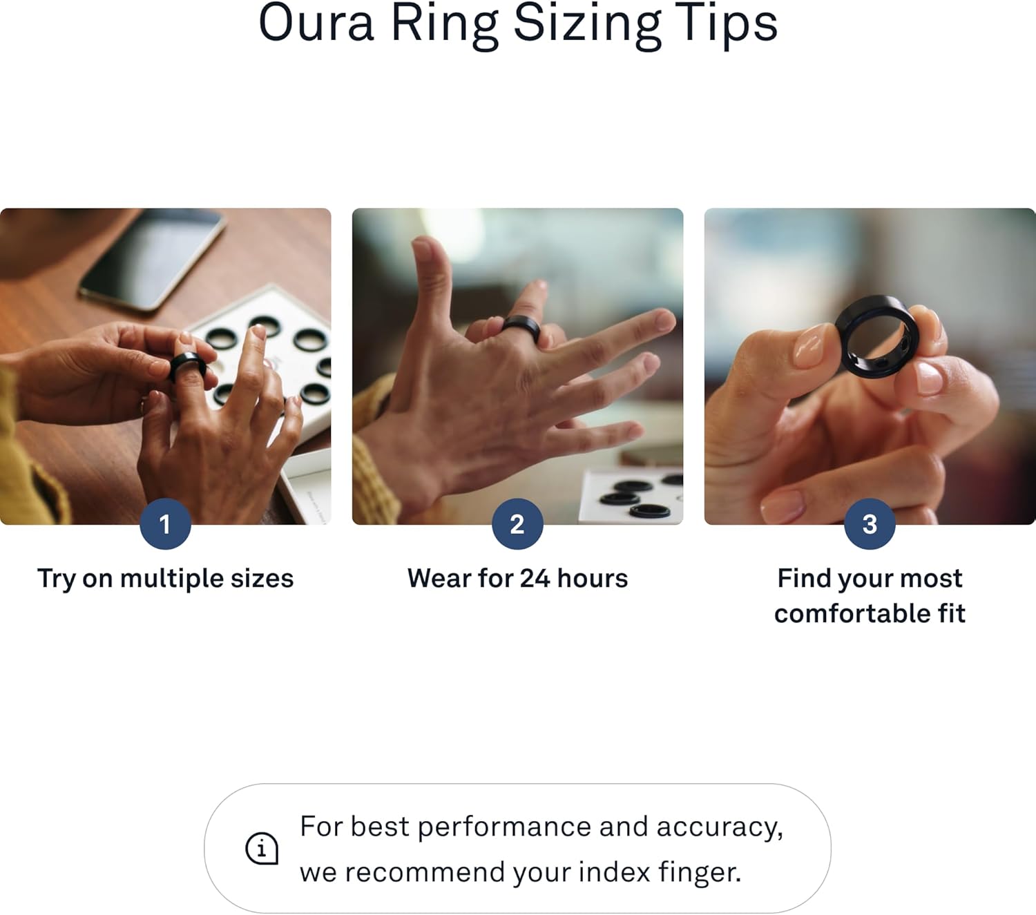 Oura Gen3 Horizon Smart Ring - Size 12, Rose Gold | Sleep, Heart Rate and Fitness Tracking Wearable - Up to 7 Day Battery Life - iOS/Android Compatible - Size First with Oura Sizing Kit - Image 7