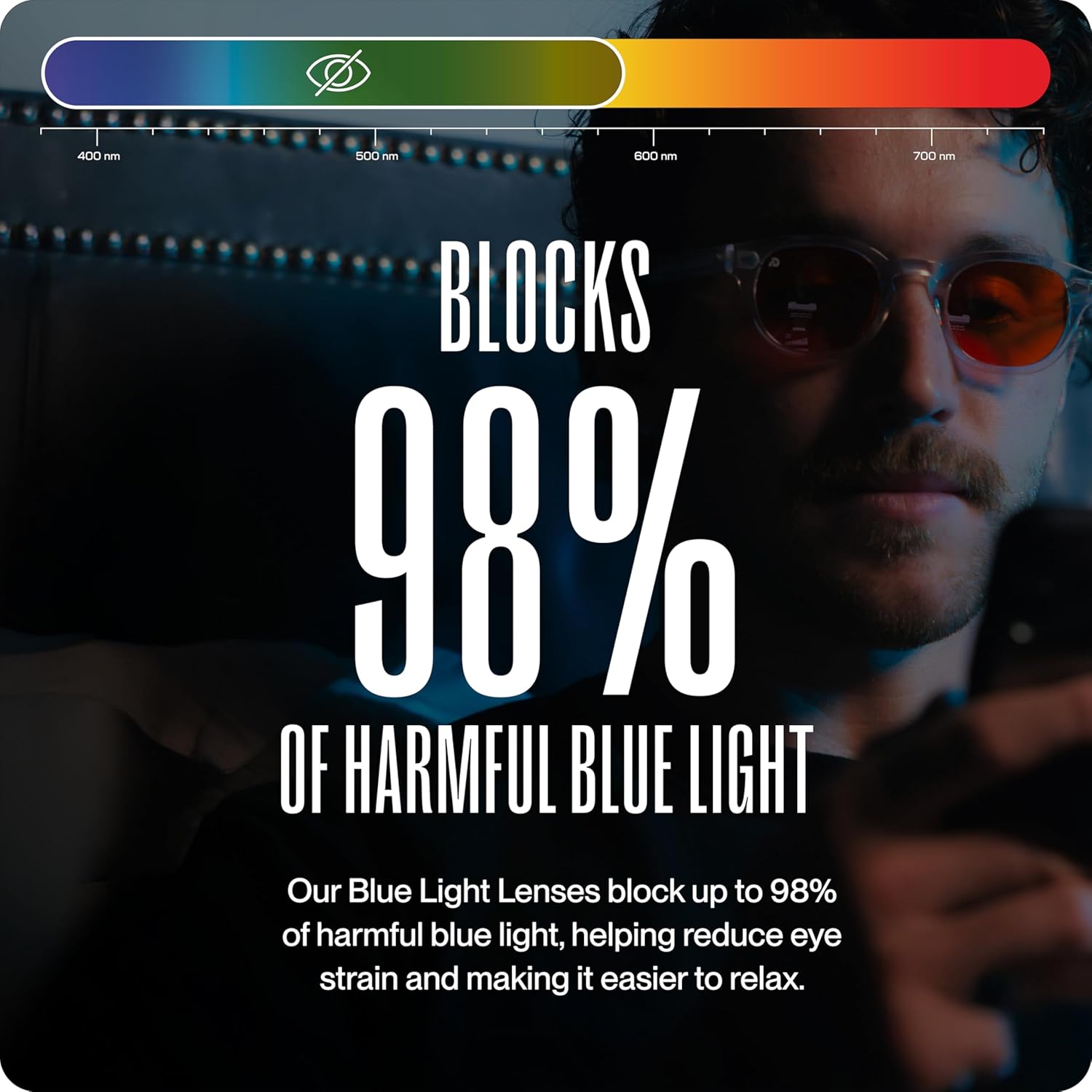 DREAM RECOVERY Blue Light Blocking Glasses for Computer, Gaming, Screen Fatigue - Image 3