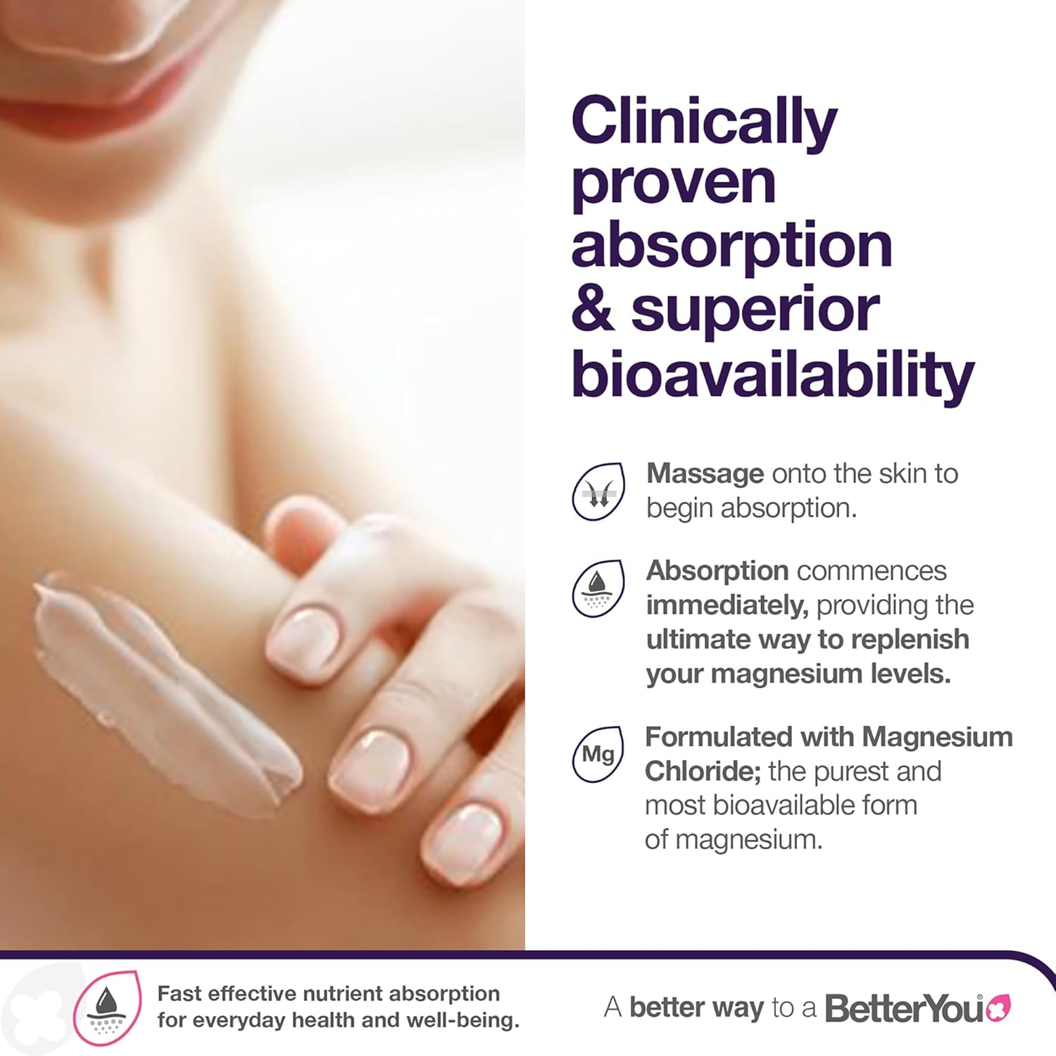 BetterYou Magnesium Sleep Lotion, Transdermal Magnesium Sleep Lotion Infused with Lavender & Chamomile to Support Sleep, Natural Sleep Aid, Better Sleep, Naturally, 180ml - Image 5