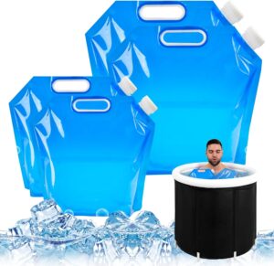 4 PCS Ice Bath Bags, Reusable Batht...