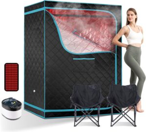 ZONEMEL 2-Person Large Steam Sauna ...