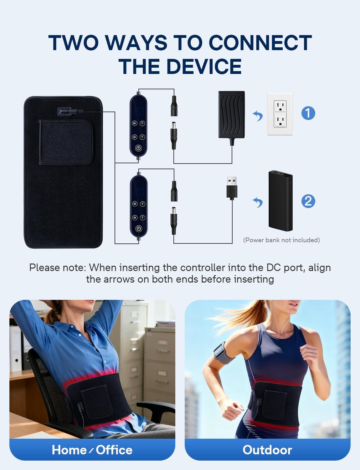 ALLJOY Red Light Therapy Belt, 120 Beads Red Light Therapy for Body with 660nm Red Light & 850nm Near Infrared Light for Back, Shoulder, Waist Muscle Pain Relief, Gift for Women Men - Image 7