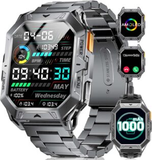 Military Smart Watch for Men, 2.13&...