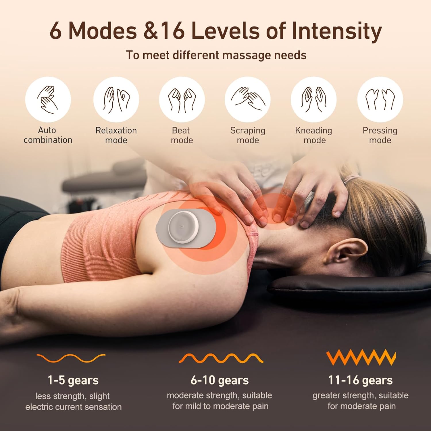 Wireless TENS Unit, Health Expert,Protable Massager,Muscle Stimulator with LCD Screen and Charging Box - Image 2