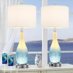 BesLowe 26in Tall Glass Table Lamps...