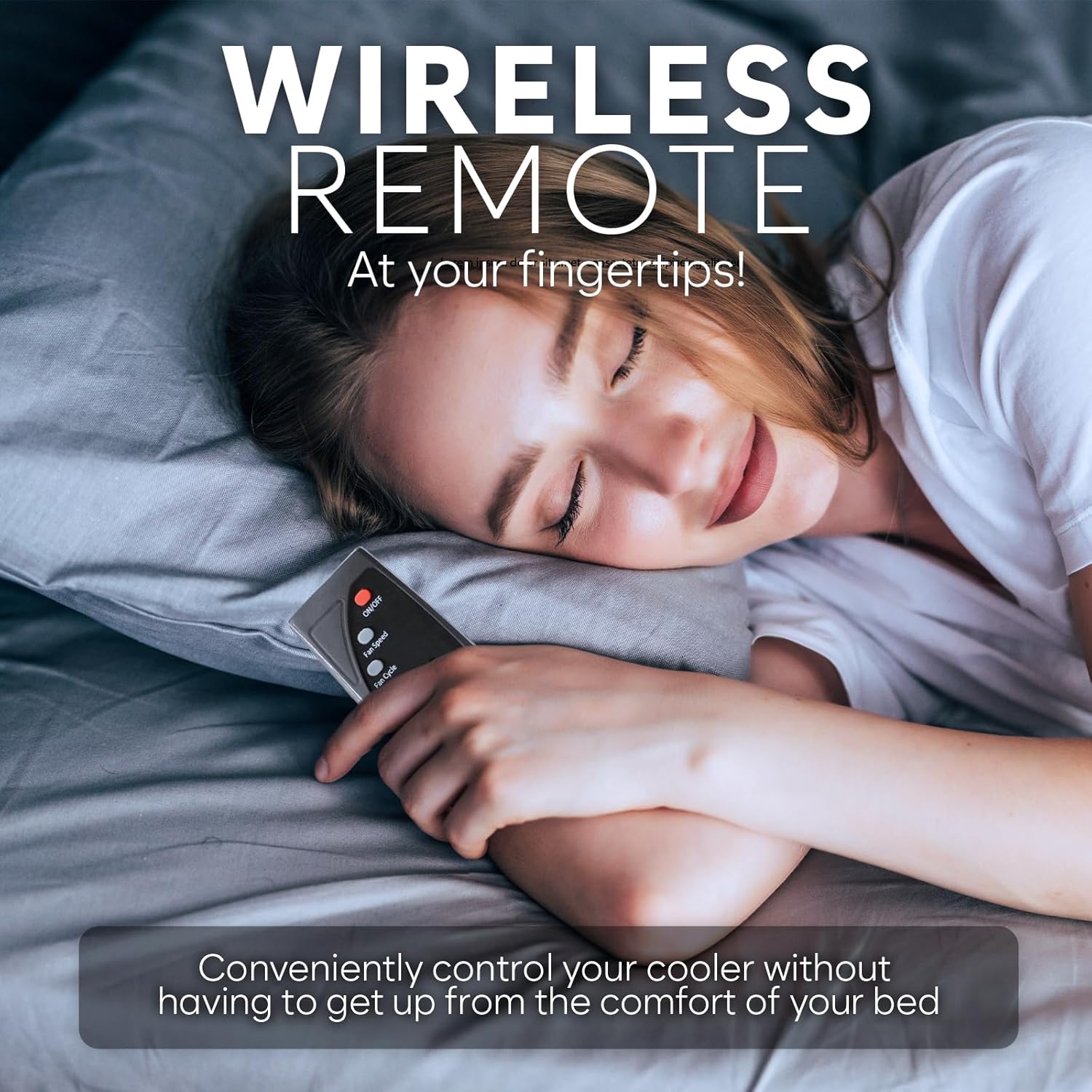 Adamson B10 Bed Cooling System - TWIN 75” L x 39” W - 100% Cotton Mattress Cooling Pad for Night Sweats - Water Bed Cooler - Ideal for Hot Sleepers - 5-Year Assurance - Navy Blue - Image 10