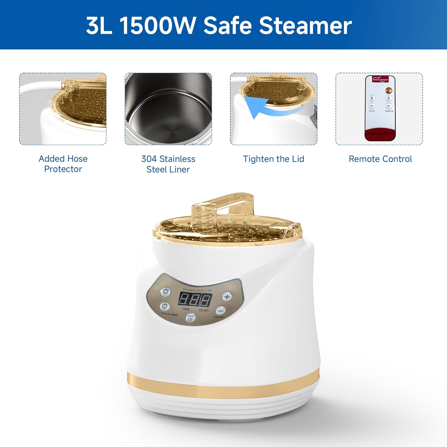 Sauna Box Portable Sauna Tent for Home, Upgraded 6.2Ft Pentagon More Spacious Full Body Steam Sauna for Home Sauna with 7 Minute Fast Heating, 3 Steamer - Image 5