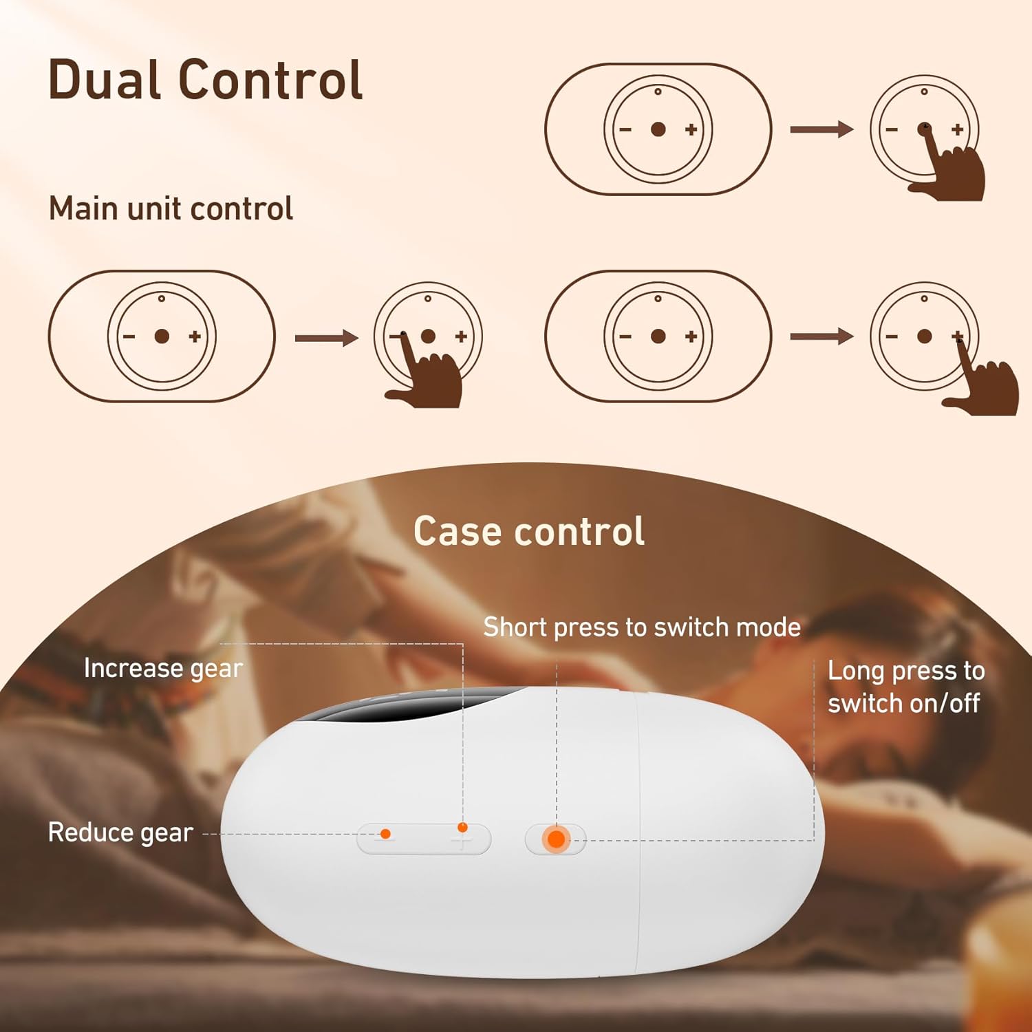 Wireless TENS Unit, Health Expert,Protable Massager,Muscle Stimulator with LCD Screen and Charging Box - Image 7