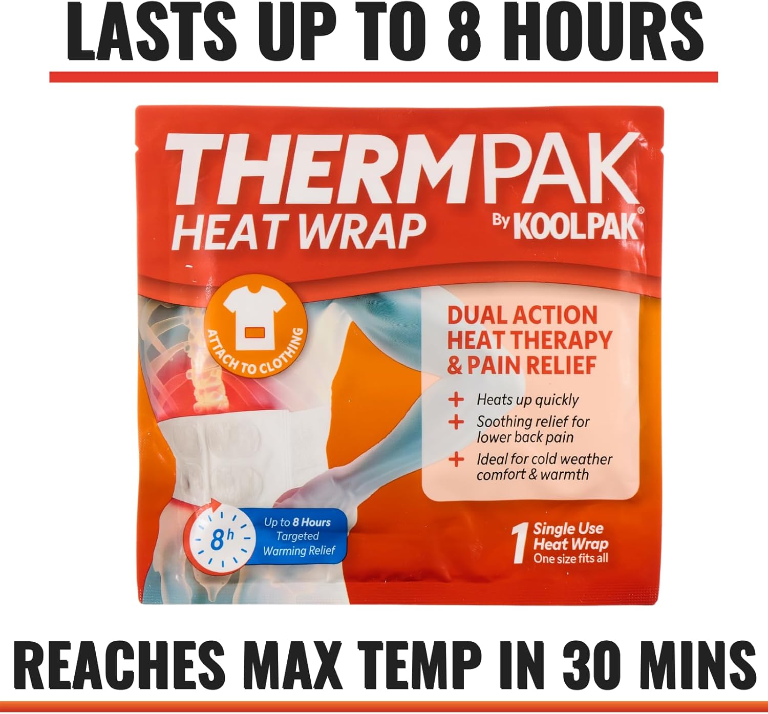 Heat Wrap – Ready to Use – Targeted Warming Relief for Back & Waist – Odourless, Flexible – 3 Pack - Image 5