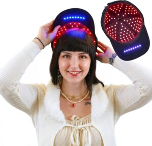DualGlow: Red & Blue Light Cap...