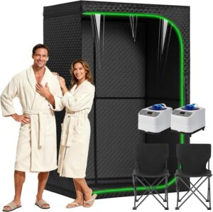 Home Steam Sauna Tent with Transpar...