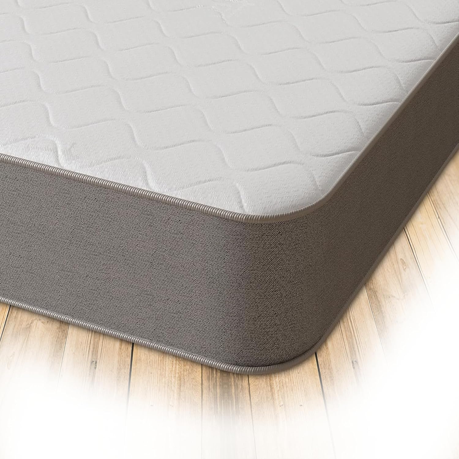 Starlight Beds Cooltouch Grey Essentials Foam Free Mattress. Maximum Value, Plush Feel, 18cm Deep, Sprung 2ft6 Small Single Mattress, 2ft6 x 6ft3 (75cm x 190cm)