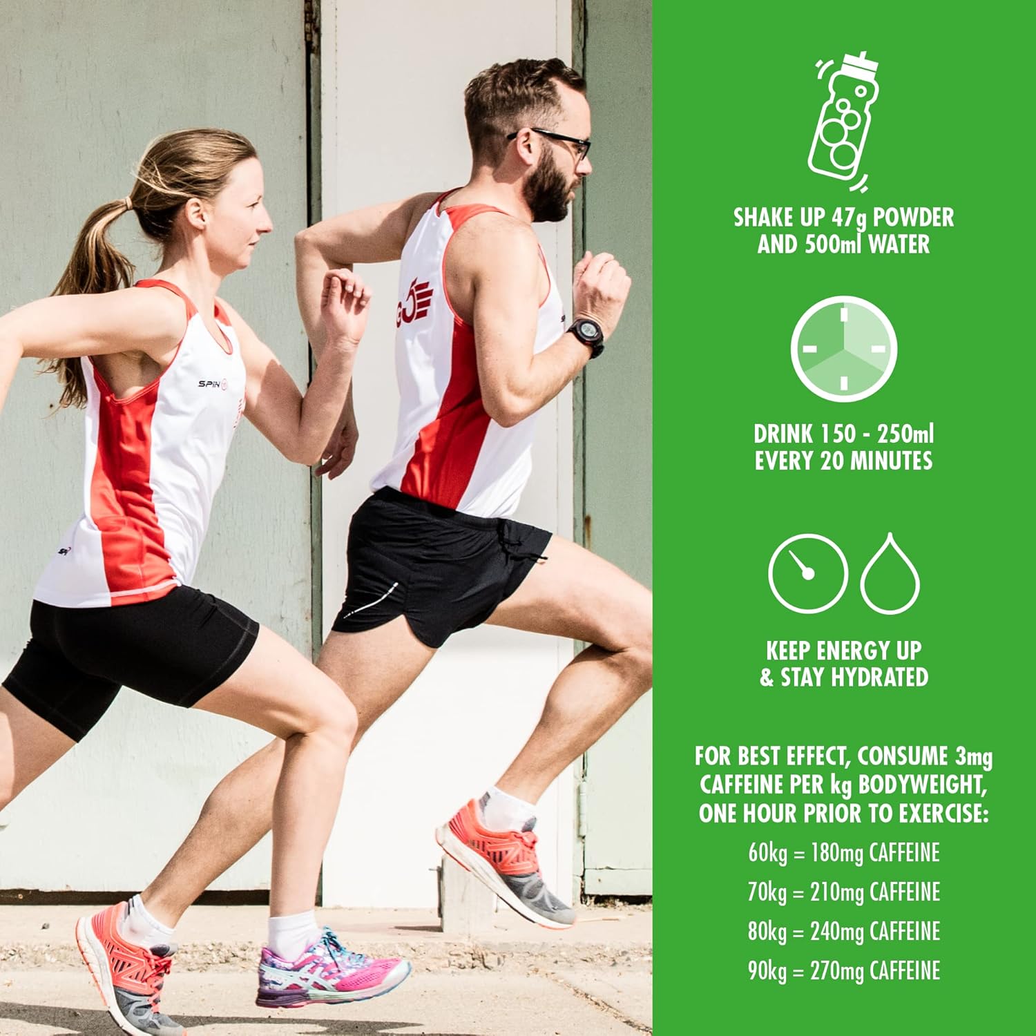 HIGH5 Energy Drink Caffeine Hit - Electrolytes Sport Energy Drink Powder - Isotonic Drink with 2:1 Fructose - Hydration for Running, Cycling, Endurance Fuel - Natural Flavours (Citrus, 1.4kg, 29 Serv) - Image 7