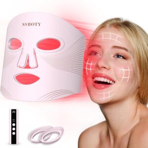 NVBOTY LED Face Mask Light Therapy,...