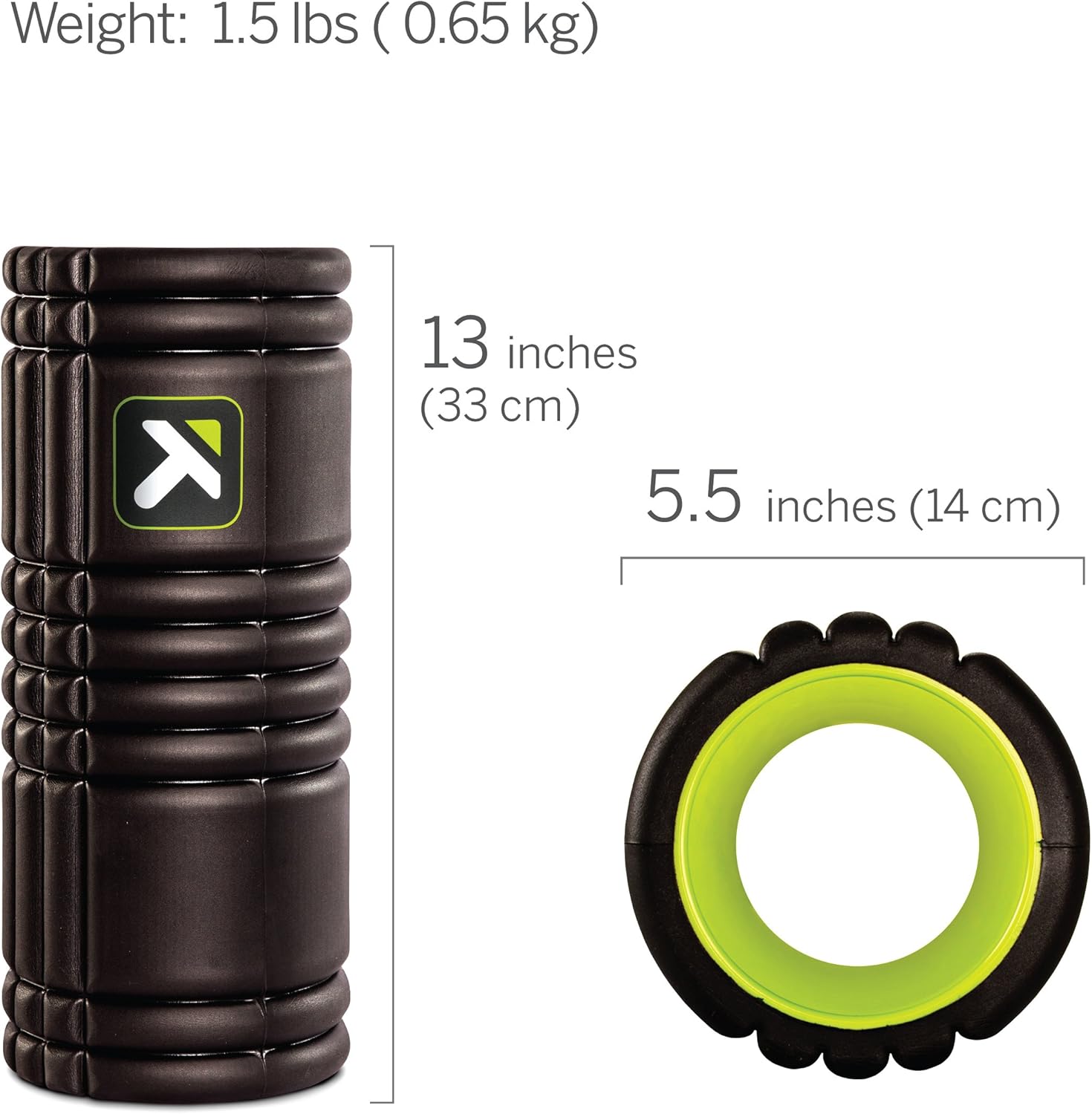 TriggerPoint Grid 1.0 Foam Roller - 13" Multi-Density Massage Roller for Deep Tissue & Muscle Recovery - Relieves Tight, Sore Muscles & Kinks, Improves Mobility & Circulation - Targets Key Body Parts - Image 2