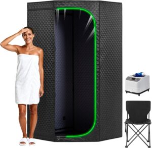 Home Steam Sauna Tent with Transpar...