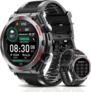 Military Smart Watch, 1.52-Inch Sma...