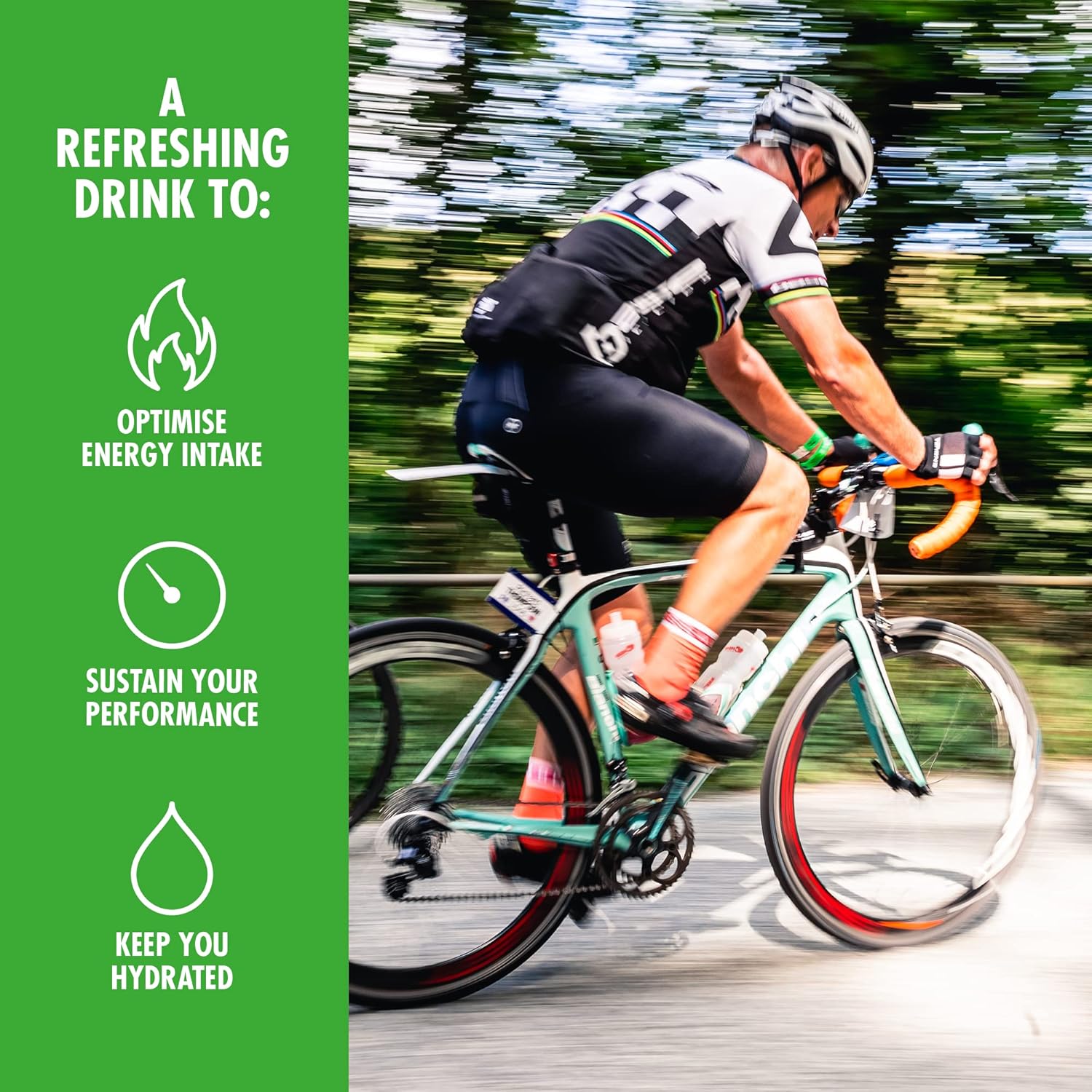 HIGH5 Energy Drink Caffeine Hit - Electrolytes Sport Energy Drink Powder - Isotonic Drink with 2:1 Fructose - Hydration for Running, Cycling, Endurance Fuel - Natural Flavours (Citrus, 1.4kg, 29 Serv) - Image 6