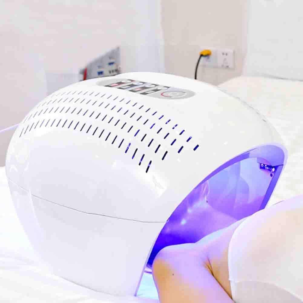 Portable LED Light Therapy Mask - Red & Blue Light Therapy for Acne Treatment & Wrinkle Removal, 7-Color Photon Facial Care Device for Anti-Aging and Skin Rejuvenation, Home Salon Use - Image 2