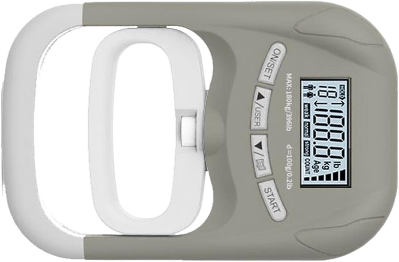 Hand Grip Tester - Digital Hand Dynamometer, Grip Strength Measurement Tool, Handheld Strengthening Equipment, LCD Backlit Results Tracking, Forearm Strength Trainer for Fitness Gym - Image 8